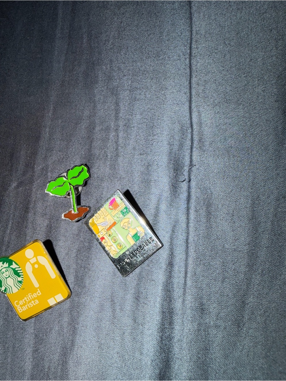 Starbucks Certified Barista Pin Set with Green Sprout Enamel Pin - Picture 3 of 4
